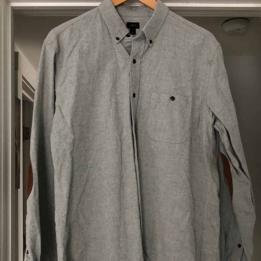 JCrew button down shirt. Elbow patches.